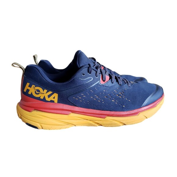 Hoka One One Challenger ATR 6 Outer Space/Radiant Yellow Men's Shoes Size 12 D - Picture 1 of 12